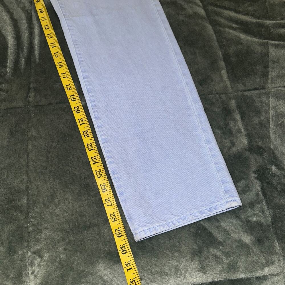 PacSun Dad Jeans Women's 27 Light Blue Denim 100% Cotton High-Rise Straight NWT - Picture 5 of 12